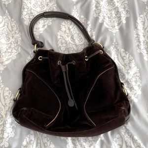 Ralph Lauren velvet handbag